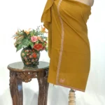 Medallion Yellow Pure Pashmina Shawl With Sozni Hand Embroidery