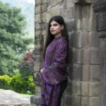 Navy Blue Pure Pashmina Kalamkari Shawl