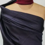 Navy Blue and Maroon Pure Pashmina Reversible Shawl Front