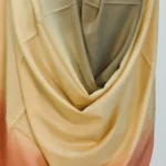 Olive Green, Yellow and Orange Pure Pashmina Ombre Shawl Front