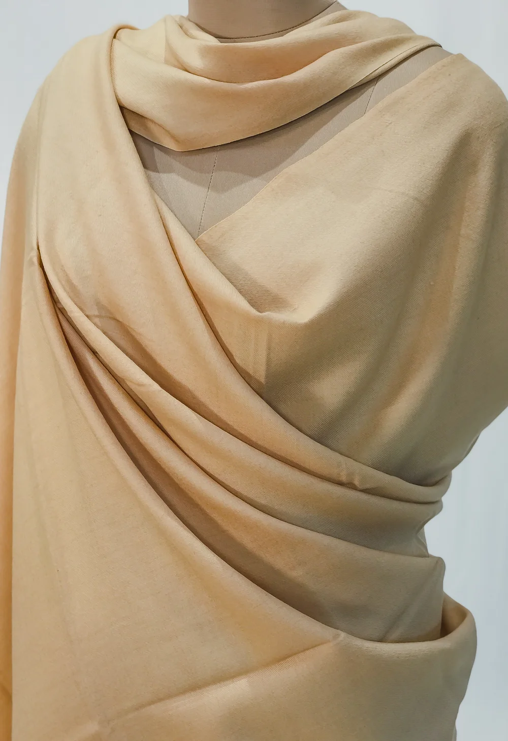 Fawn Pure Pashmina Shawl Front