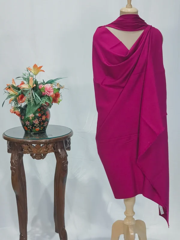 Magenta Pink Pure Pashmina Shawl