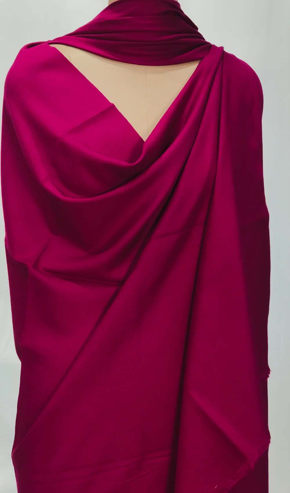 Magenta Pink Pure Pashmina Shawl Front Magenta Pink Pure Pashmina Shawl Front
