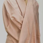 Powder Pink Pure Pashmina Shawl Front