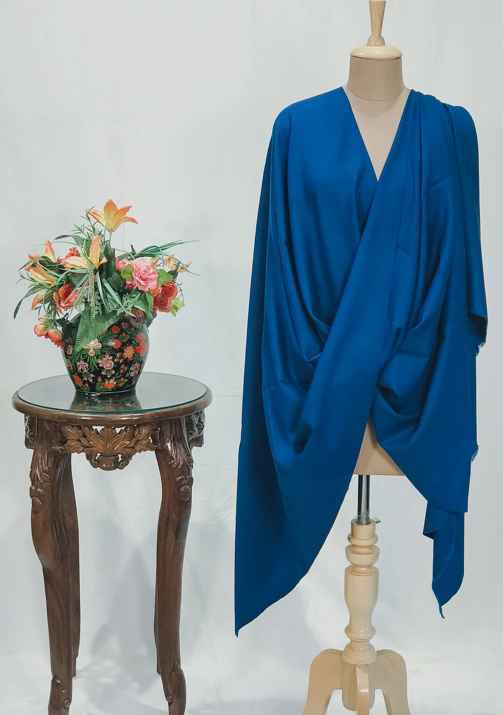 Nighttime Blue Pure Pashmina Shawl Nighttime Blue Pure Pashmina Shawl
