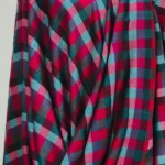 Pink Checked Pure Pashmina Shawl Front