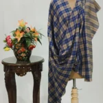 Natural Checked Pure Pashmina Shawl