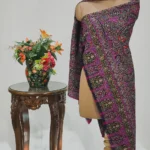 Navy Blue Pure Pashmina Kalamkari Shawl