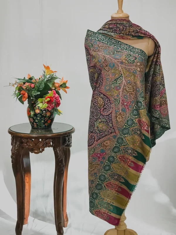 Natural Pure Pashmina Kalamkari Shawl