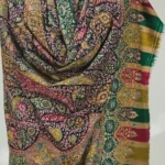 Natural Pure Pashmina Kalamkari Shawl Front