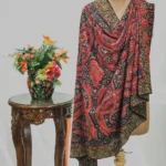 Black Pure Pashmina Kalamkari Shawl