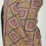 Black Pure Pashmina Shawl With Multi-Colour Sozni Jamawar Hand Embroidery Front