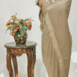 Natural Pure Pashmina Shawl With Tilla Hand Embroidery
