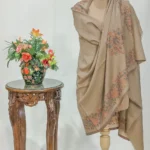 Natural Pure Pashmina Shawl With Kani Border