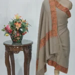 Natural Pure Pashmina Shawl With Sozni Hand Embroidery