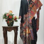 Bara Pana Mughal Darbar Black Kalamkari Shawl