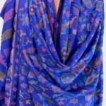 Blue Kani Pure Pashmina Shawl Front