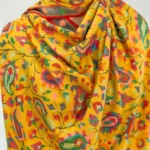 Yellow Kani Pure Pashmina Shawl Front