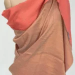 Zari Reversible Rust Pure Pashmina Shawl Fron