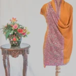 Yellow Pure Pashmina Shawl With Sozni Hand Embroidery
