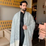 Off-White Gents Kashmiri Sozni Jaal Pure Pashmina Shawl