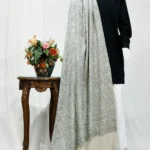 Off-White Gents Kashmiri Sozni Jaal Pure Pashmina Shawl Front