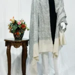 Off-White Gents Kashmiri Sozni Jaal Pure Pashmina Shawl