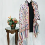 Off-White Gents Kani Pure Pashmina Shawl Front