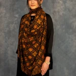 Black Pure Pashmina Shawl With Sozni hand Embroidery