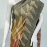 Multi- Colour Pure Pashmina Ikat Saree Front
