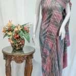 Multi- Colour Weave Pure Pashmina Ikat Saree