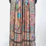 Multi Coloured Pure Pashmina Shawl With Kalamkari Hand Embroidery