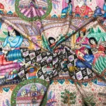 Multi Coloured Pure Pashmina Shawl With Kalamkari Hand Embroidery