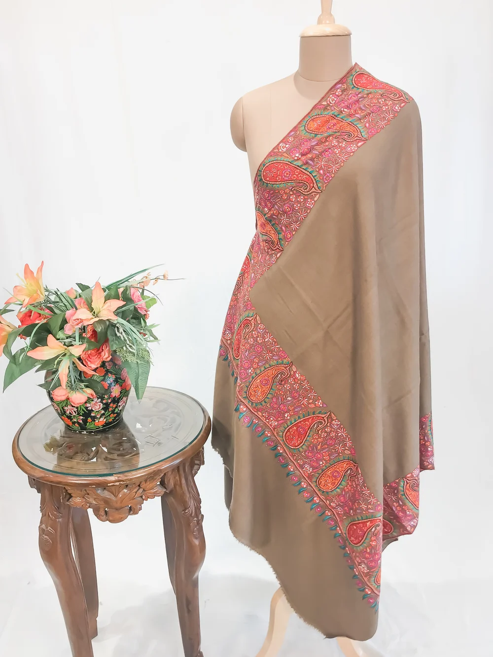 Natural Biege Pure Pashmina Shawl With Sozni hand Embroidery -2_result Natural Biege Pure Pashmina Shawl With Sozni hand Embroidery