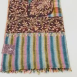 Multi Coloured Pure Pashmina Shawl With Sozni hand Embroidery