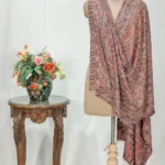 Natural Pashmina Stole: Shades of Peach, Brown and Maroon