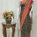 Green Modal Silk Kani Saree with Floral Pallu Design