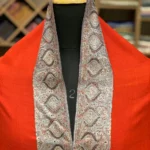 Red Pure Pashmina Shawl With Sozni hand Embroidery