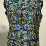 Kashmiri Aari Embroidered Navy Blue Nehru Jacket