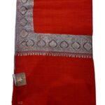 Red Pure Pashmina Shawl With Sozni hand Embroidery