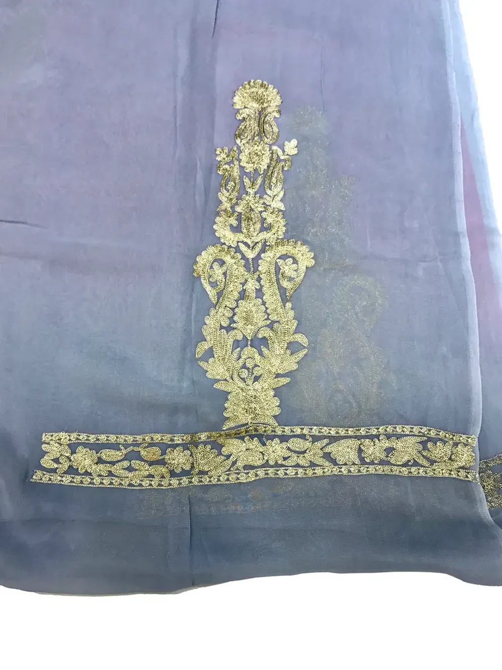 Zari & Aari Fusion Double Shaded Kashmir Woman Suit