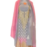 Zari & Aari Fusion Double Shaded Kashmir Woman Suit