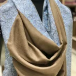 Natural Beige Pure Pashmina Shawl with Sozni Hand Embroidery