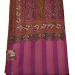 Papier Mache Hand Embroidered Pure Pashmina Shawl