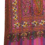 Papier Mache Hand Embroidered Pure Pashmina Shawl