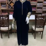 Velvet Suit with Tilla Embroidery
