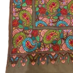 Papier Mache Hand Embroidered Pure Pashmina Shawl