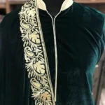 Velvet Suit with Tilla Embroidery