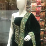 Green Velvet Suit with Intricate Zari & Tilla Embroidery