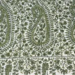 Pure Pashmina Shawl Natural White With Sozni Hand Embroidery